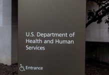 Sign for U.S. Department of Health and Human Services.