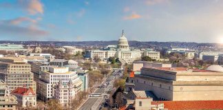 Washington D.C. skyline with Capitol Building in background