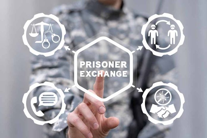 2224906937 featured image Person pressing Prisoner Exchange button on virtual interface