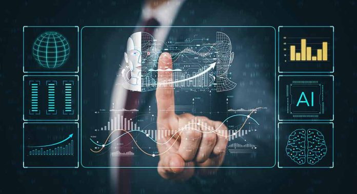 2281173377 featured image Person interacting with digital interface displaying AI graphics