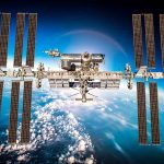 International Space Station orbiting above Earth