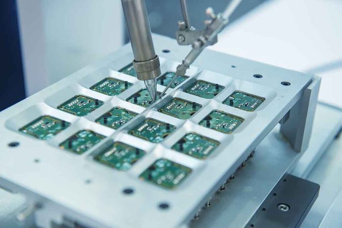 215575258 featured image Robotic arm assembling electronic circuit boards in production