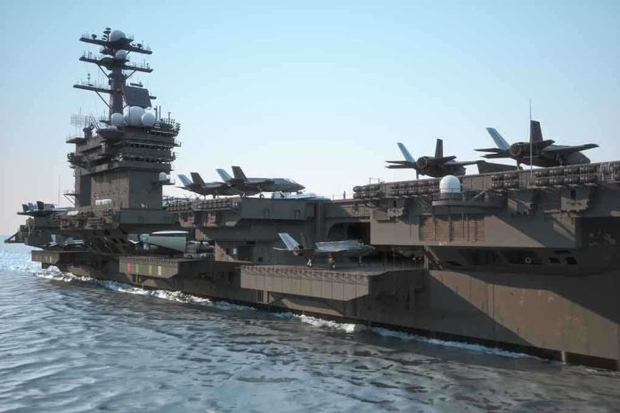 300162086 featured image Aircraft carrier deck with jet planes