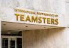 Building entrance with International Brotherhood of Teamsters sign