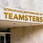 Building entrance with International Brotherhood of Teamsters sign