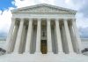 Trump Sends SCOTUS Petition – Requests Approval Building with columns under a cloudy sky.