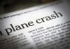 Cargo Giant Plunges—Airport SCRAMBLES! Newspaper headline about a plane crash story