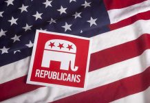 WITCH HUNT Shocks GOP—160+ Targets Named! Republican symbol on American flag background.