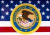 Trump Demands DOJ Probe—Democrats Under Fire Department of Justice seal on American flag background.