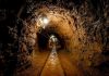 Flooded Mine Horror — Rescue Turns Deadly Dimly lit underground tunnel with rail tracks and rocky walls