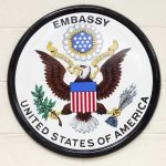 Americans ATTACKED – Embassy WARNS Against Travel Seal of the United States Embassy featuring an eagle and the American flag