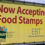 Trump FREEZES SNAP for Blue States – Time to Comply Yellow sign now accepting food stamps EBT SNAP