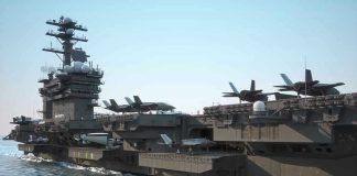 U.S Navy Jet VANISHES Off Carrier – Horrific Blunder Aircraft carrier deck with jet planes.