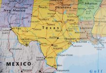 Texas Farmers Hit Hard: Trump Demands Mexico Pay Up Map of Texas and surrounding states with highlighted borders
