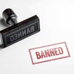 Hilton Hotel Blocked Immigration Agents – Did This Happen? Banned stamp and rubber stamp on white background.