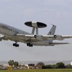 Sonic Weapon Fears: Venezuela Soldiers Affected? NATO AWACS aircraft taking off from an airfield