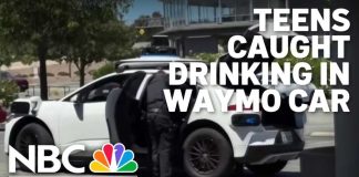 Robotaxi Snitches, Cops Swarm Waymo stops driverless car, traps teens shooting toy gun in San Mateo