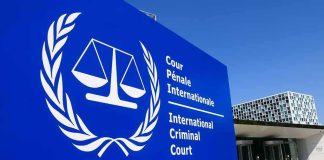 Arrest Drama Engulfs Netanyahu’s UN Trip International Criminal Court sign with scales emblem outside modern building