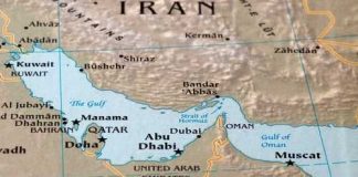 Ceasefire? Trump Says OVER Map of the Middle East highlighting countries and bodies of water