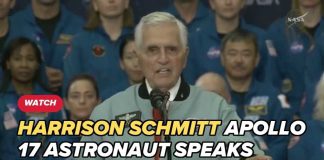 Moon Base Clock Starts Ticking Apollo 17's Harrison Schmitt speaks ahead of Trump at Johnson Space Center