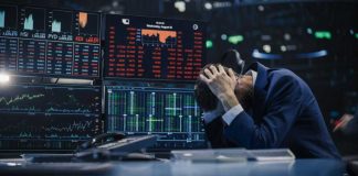 Wall Street Dump Alert: Nike Trader stressed out by multiple declining stock charts.