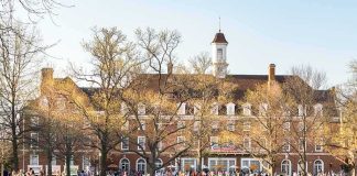 Transparency Meltdown at Elite Universities Students relaxing on a campus quad in front of a brick academic building