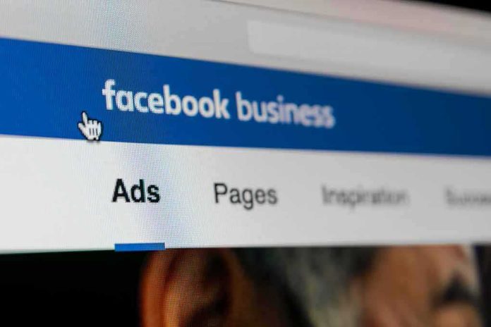 shutterstock_1192411585 Computer screen showing Facebook Business interface