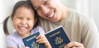 State Department Flags Travel: Chilling New Threat Smiling child and adult holding passports