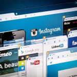 Targeted Ads Tax—First Amendment Trap Multiple web browser windows showing social media and video platforms