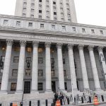 Holdout Juror Blows Up Triple-Murder Case United States courthouse with grand neoclassical columns
