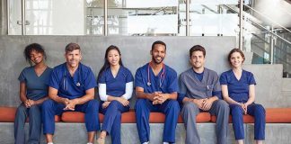 Heart-Care Delays: What’s Really True? Group of medical professionals sitting on a bench