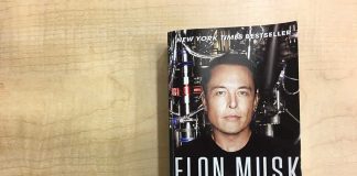 Future War Blueprint: Musk, Gingrich, Luckey Ashlee Vance book on a wooden table