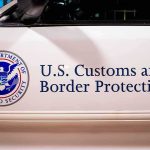 U.S. Customs and Border Protection vehicle door