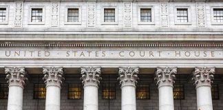 Tax Boss Ghosts Payroll – Voters Stunned United States courthouse facade with Corinthian columns